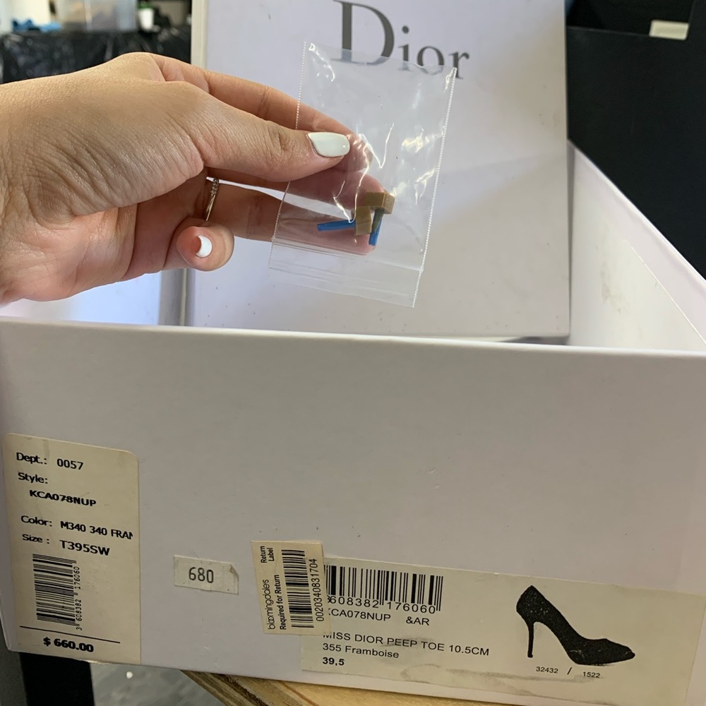 Miss Dior Peep Toe Pink snakeskin - Picture 2 of 5